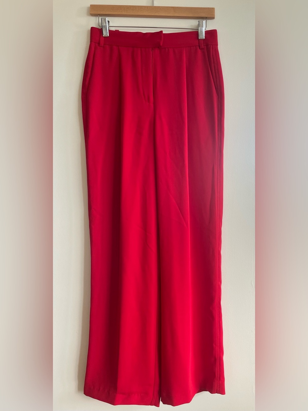 Babaton Red Maxi Wide-Leg Pants